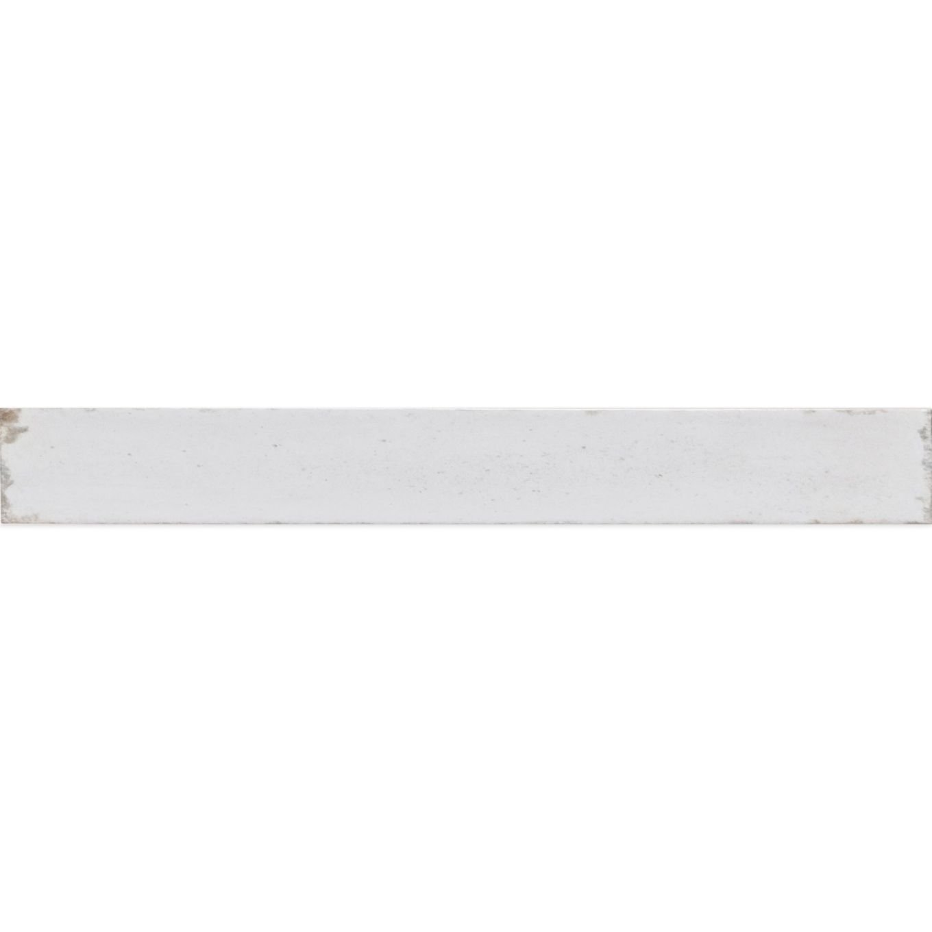 Capri White Gloss Ceramic Brick Tile 400x50mm