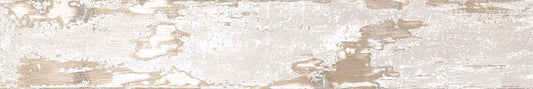 Levik White Wood Effect Porcelain Tile 200x1200mm