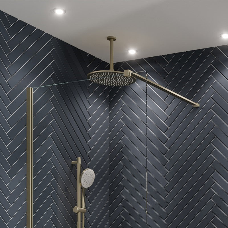 Gallery 10 Recess with Double Panel - Brushed Brass x2