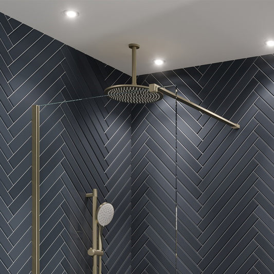 Gallery 10 Recess with Double Panel - Brushed Brass x2