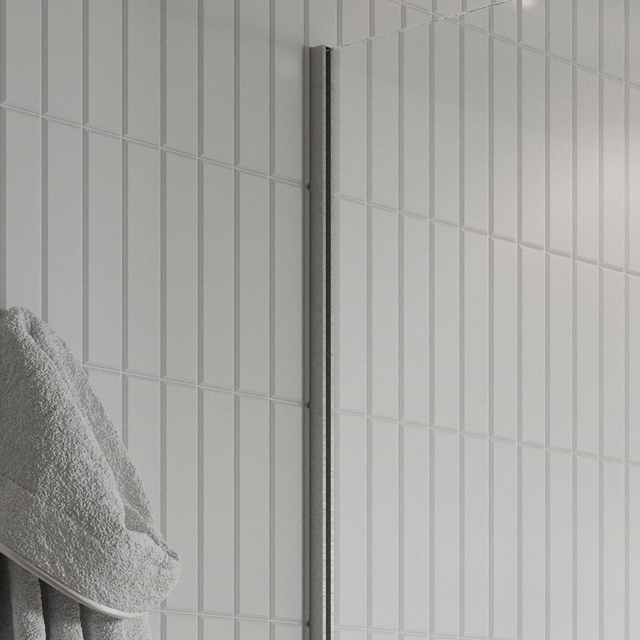 Gallery 10 Glass Corner - Brushed Stainless Steel