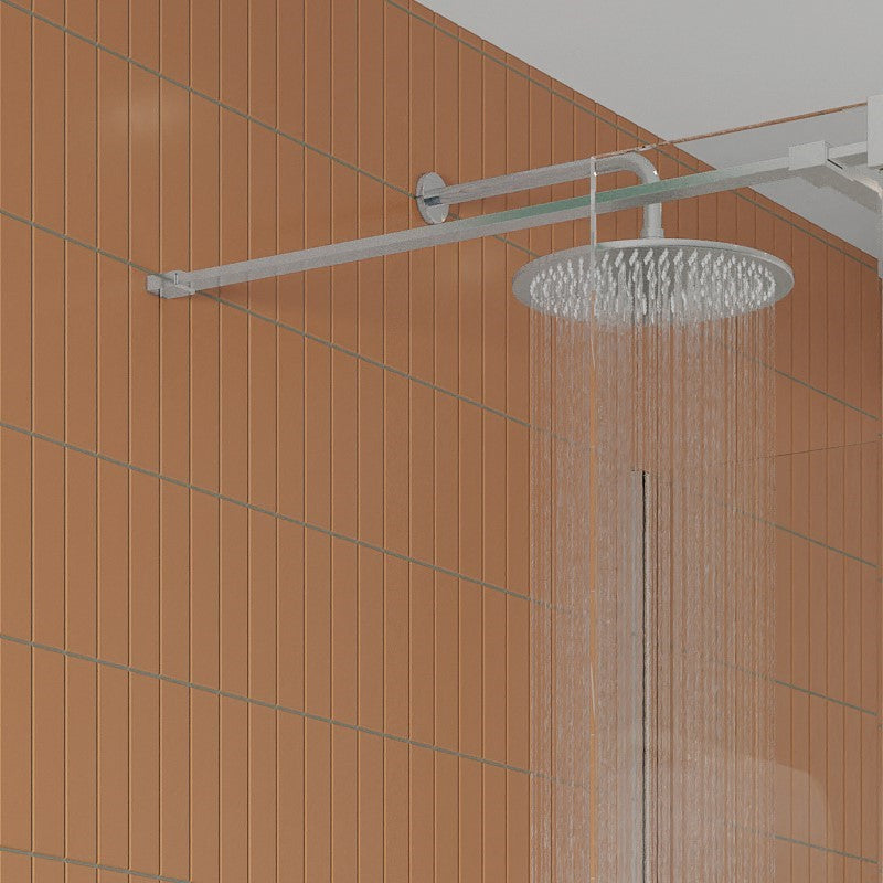 Gallery 10 Glass Corner - Brushed Stainless Steel