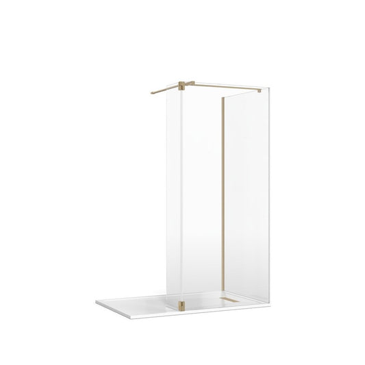 Gallery 8 Glass Corner with Hinged Deflector (T Bracing Bar)