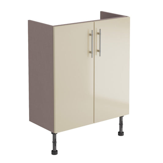 Surrey Mussel Gloss Double Door Fitted Furniture Unit 600mm