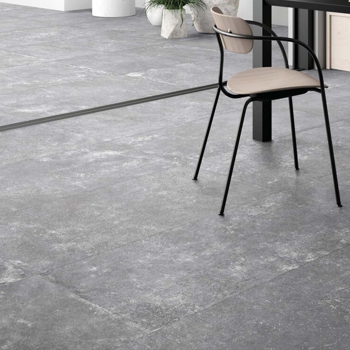 Graffi Grey Matt Porcelain Tile 600x1200mm