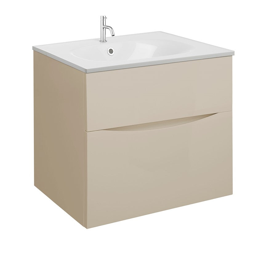 Glide II 600 Unit with White Gloss Cast Mineral Marble Basin 