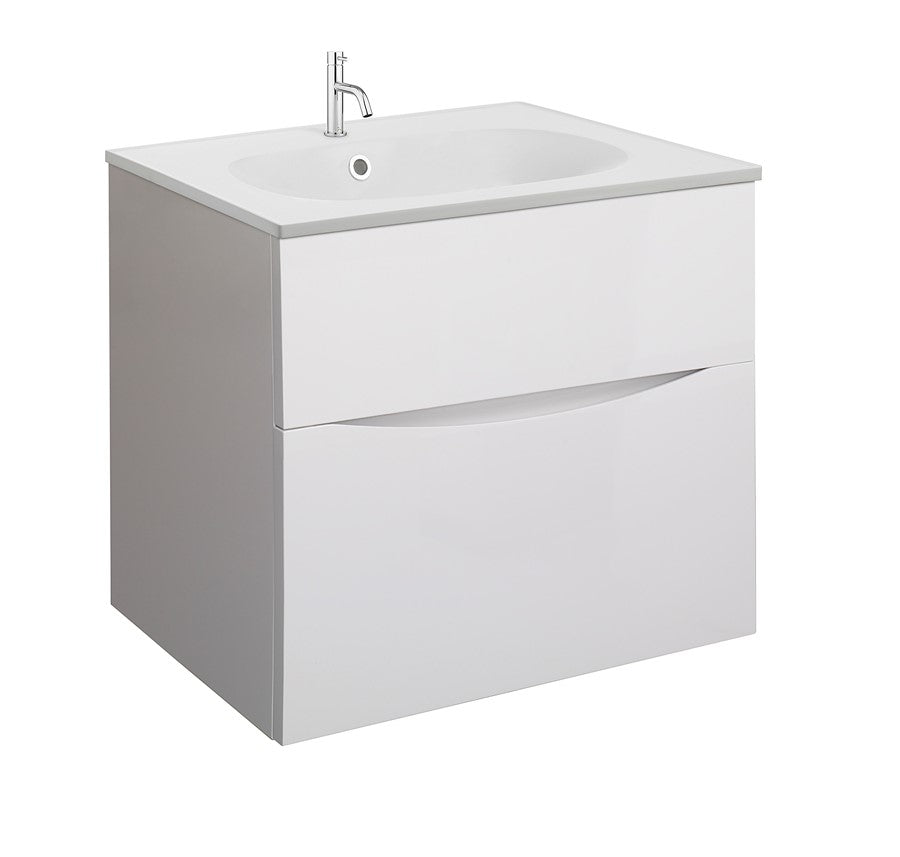 Glide II 600 Unit with Matt White Basin