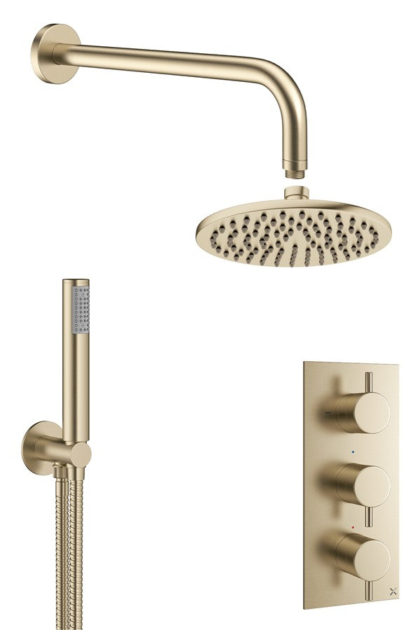 MPRO 2 Outlet 3 Handle Shower Bundle