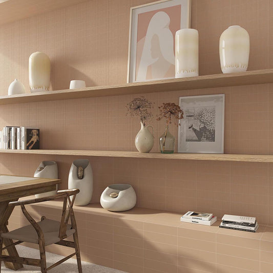 Viera Coto Brown Matt Ceramic Brick Tile 75x300mm