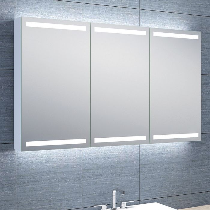 Corton LED Mirrored Wall Cabinet 700x1200mm