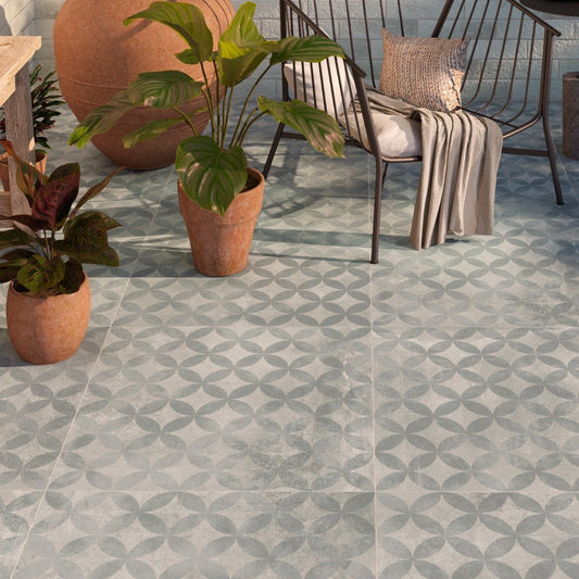 Geneva Dotstar Outdoor Matt Porcelain Tile 610x610mm