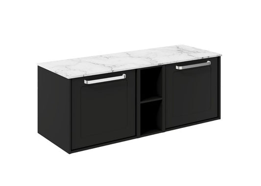 Infinity 1200 Framed Unit with Carrara Marble Worktop
