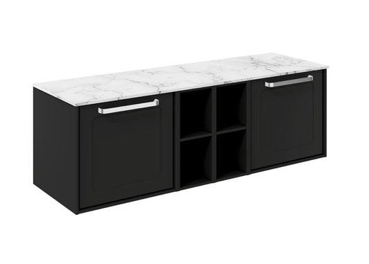 Infinity 1400 Framed Unit with Carrara Marble Worktop