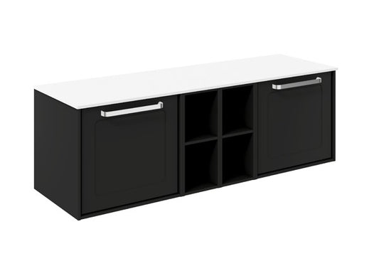 Infinity 1400 Framed Unit with Polar White Worktop