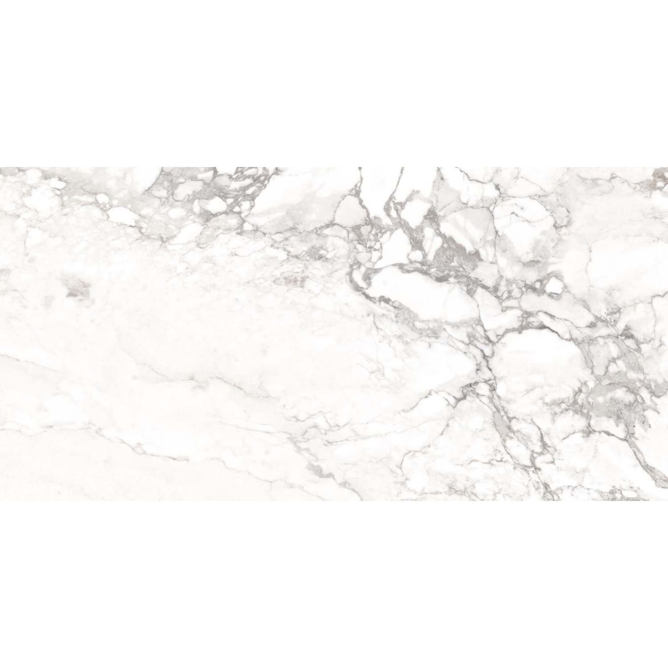 Novara White Polished Porcelain Tile 300x600mm