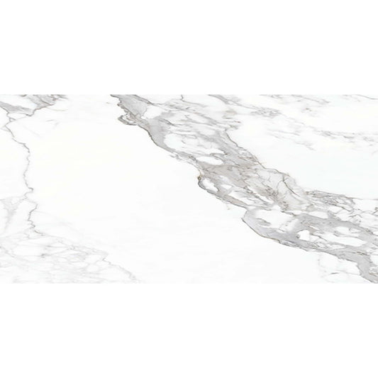 Infinite White Gloss Porcelain Tile 300x600mm