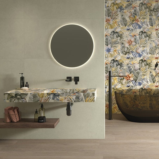 Bonito Base Green Matt Porcelain Tile 1200x600mm