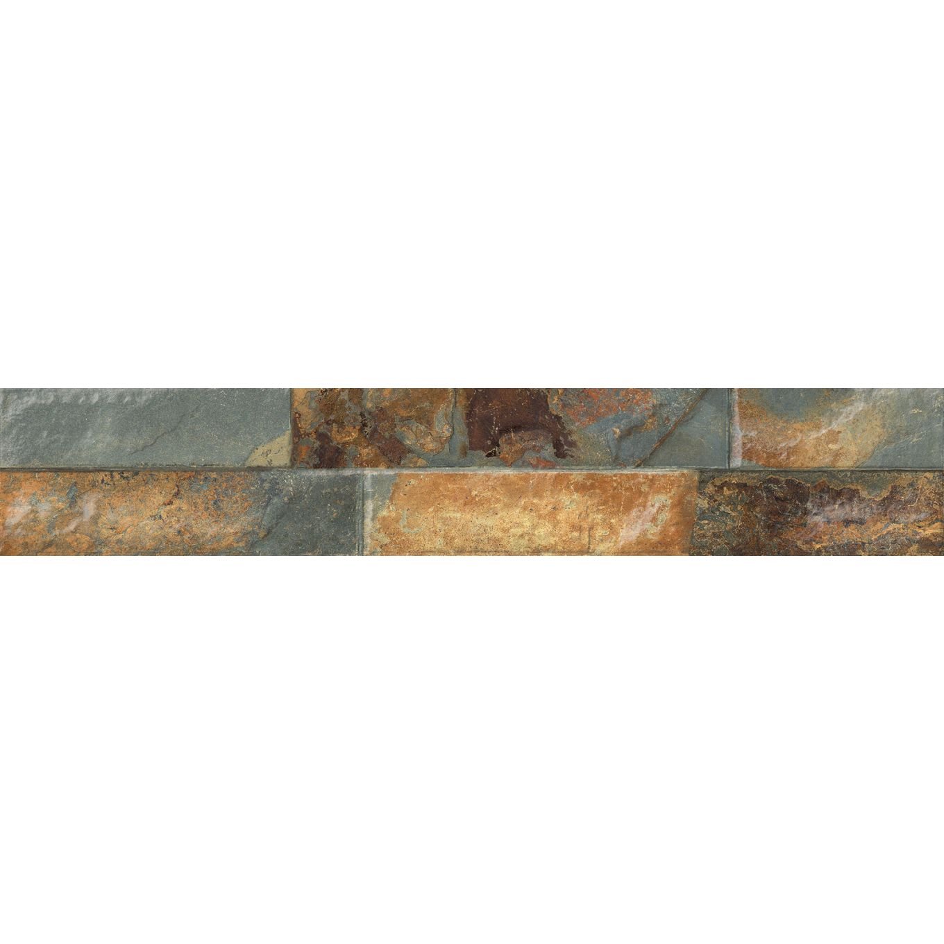 Odessa Rustic Brick Effect Porcelain Tile 80x442mm