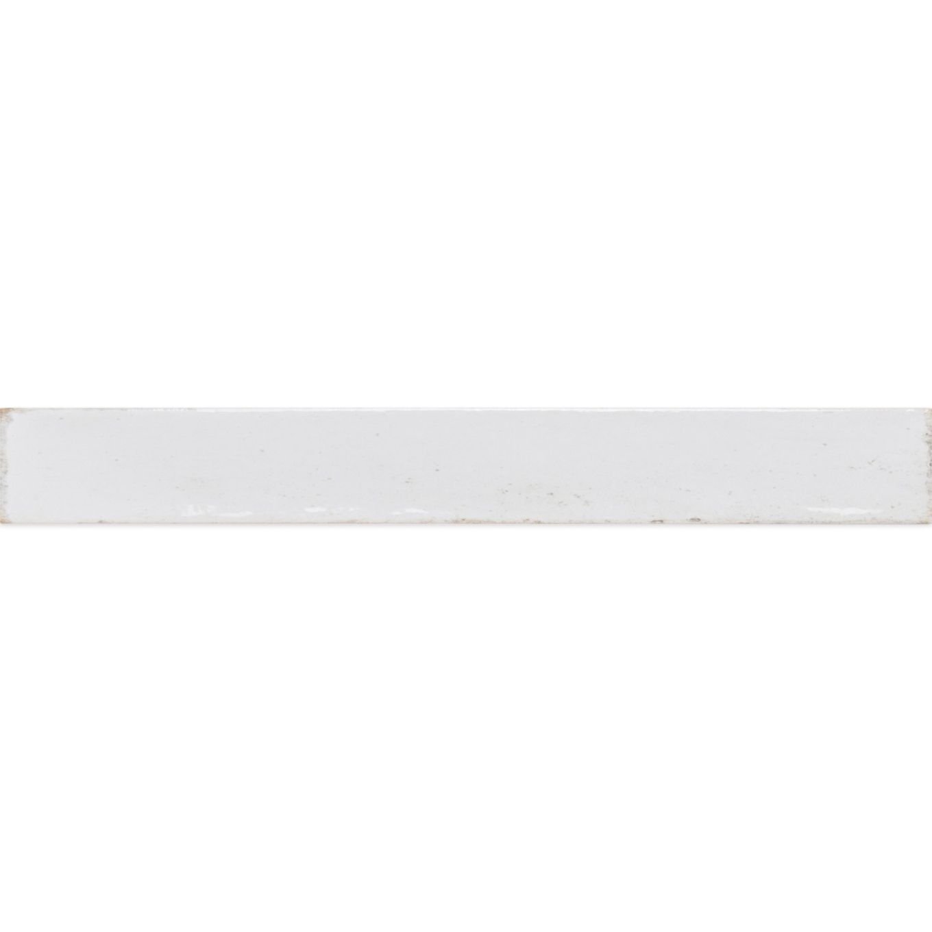 Capri White Gloss Ceramic Brick Tile 400x50mm