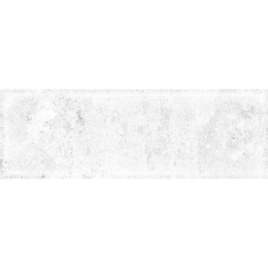 Lugano White Ceramic Brick Tile 100x300mm