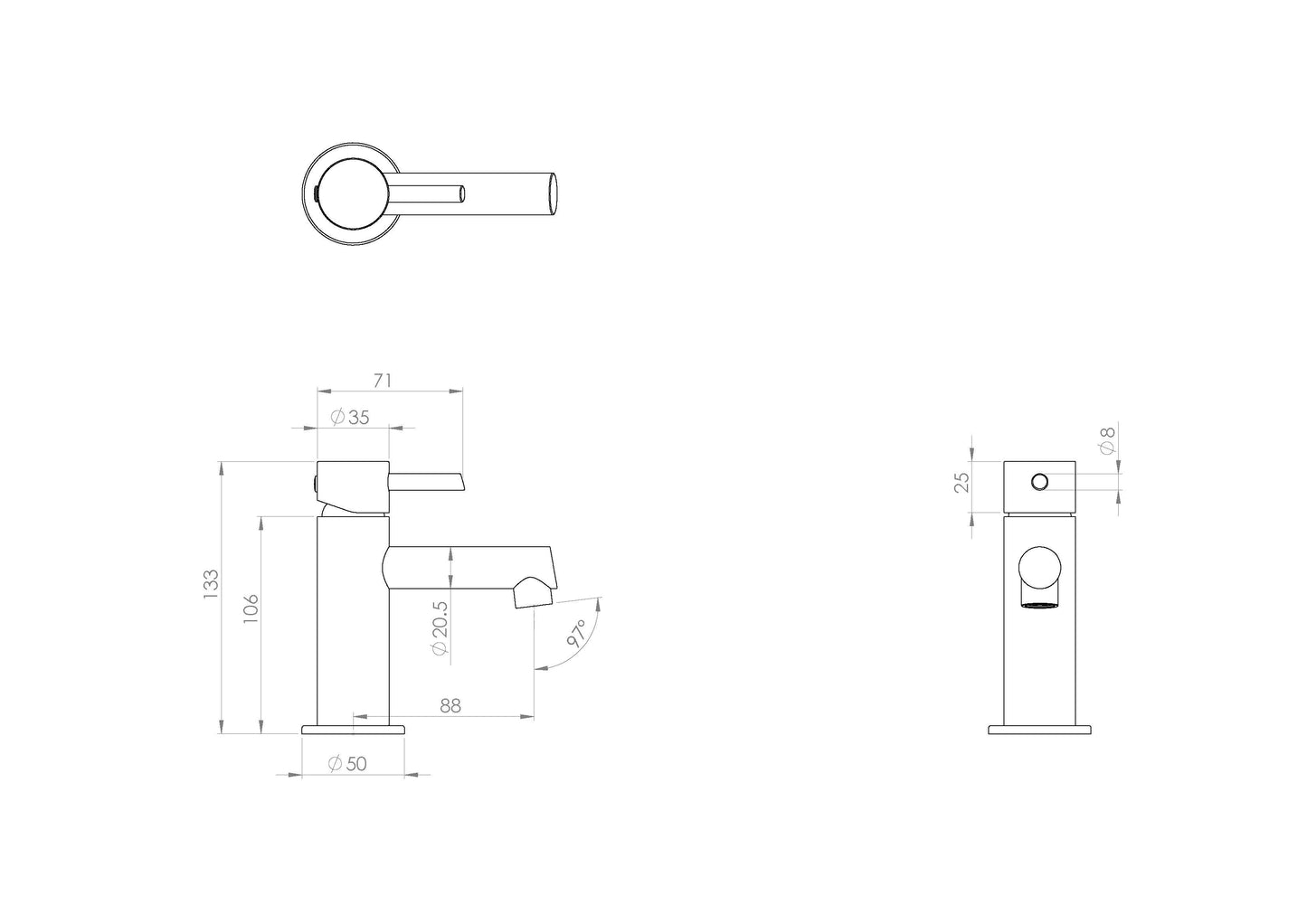 Saneux COS Mini Basin Mixer