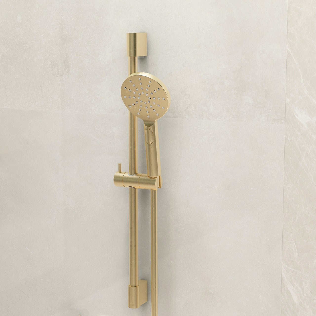 Ravine Slide Rail Kit in Brushed Brass incl 1.5m hose and Multifunction handset