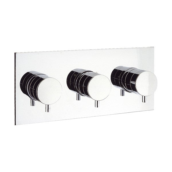 Kai Lever 2 Outlet 3 Handle Concealed Thermostatic Shower Valve Landscape 