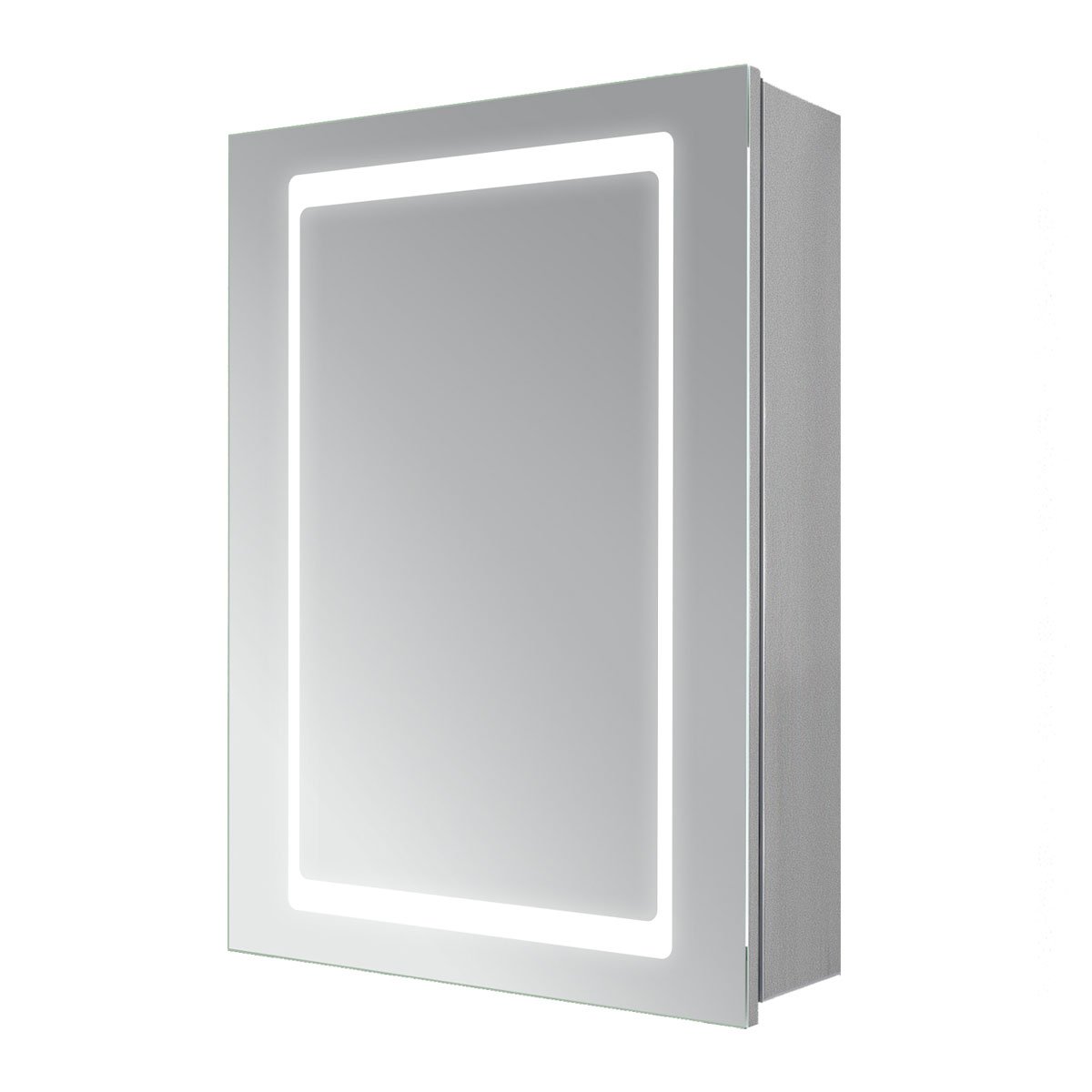 Lana LED Single Door Mirrored Wall Cabinet