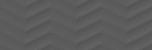 Clearance Tiles Lakehouse Grey Chevron Matt Ceramic Tile 1000x333mm