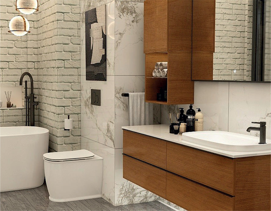 Liberty 1500x500mm four drawer cabinet in Cherry Walnut