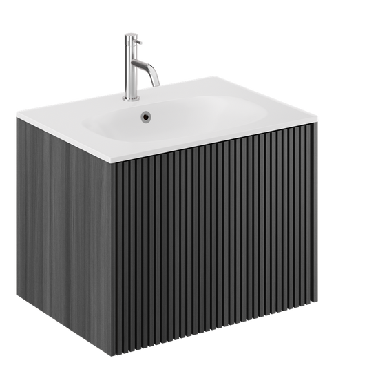 Limit 600 Single Drawer Unit with Matt White Basin