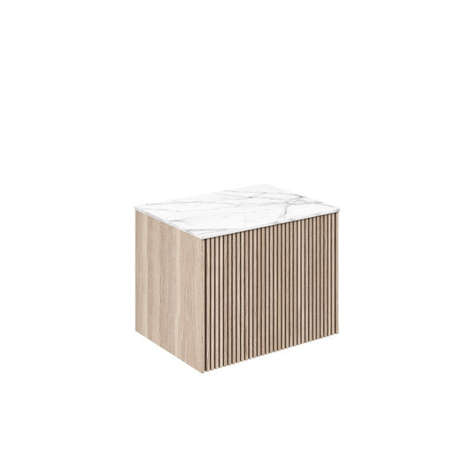 Limit 600 Single Drawer Unit with Carrara Marble Worktop