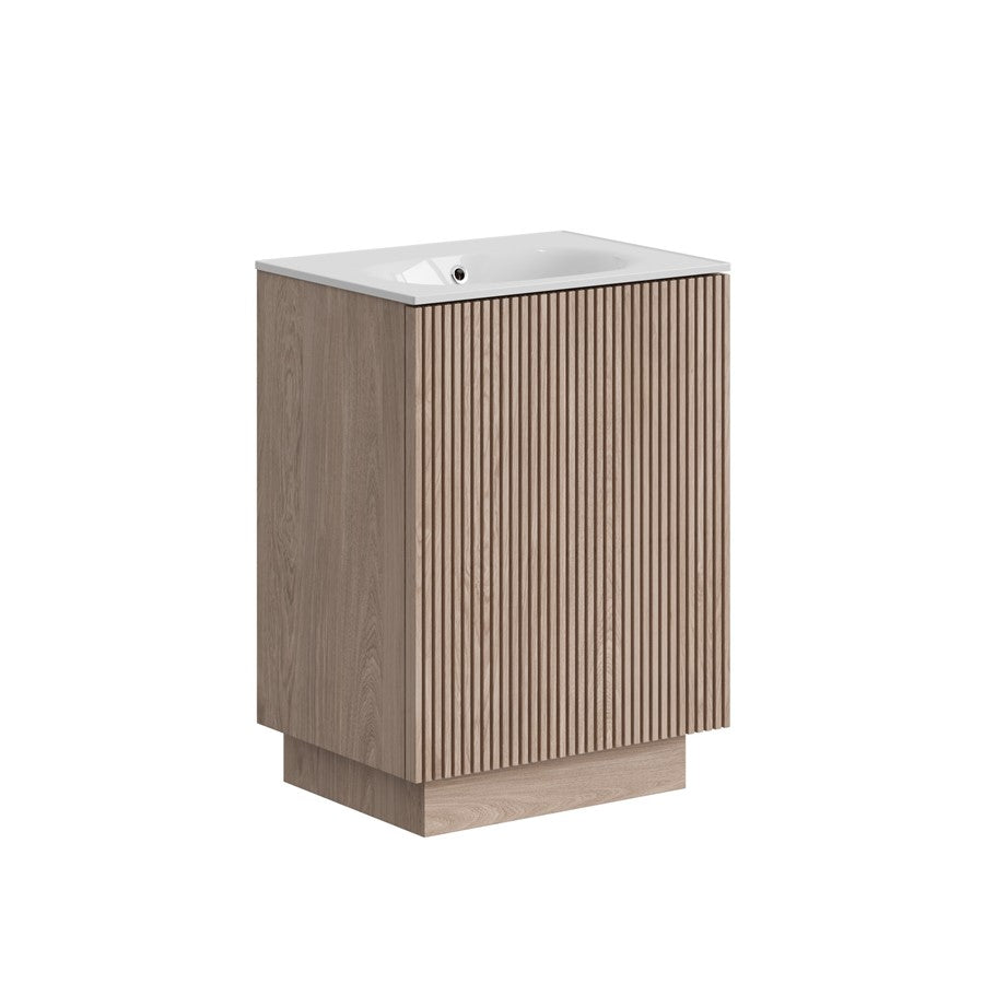 Limit 600mm Floorstanding Door Unit with Cast Mineral Marble Basin