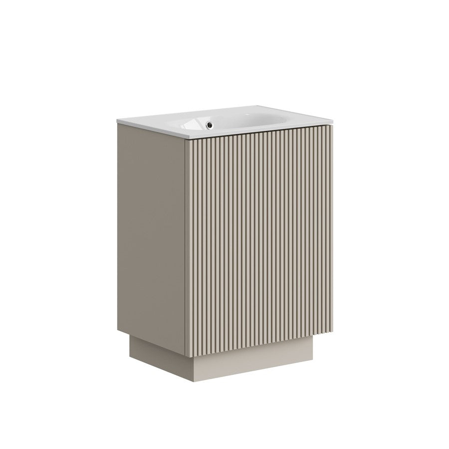 Limit 600mm Floorstanding Door Unit with Cast Mineral Marble Basin