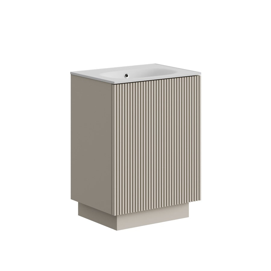 Limit 600mm Floorstanding Door Unit with Matt White Furniture Basin