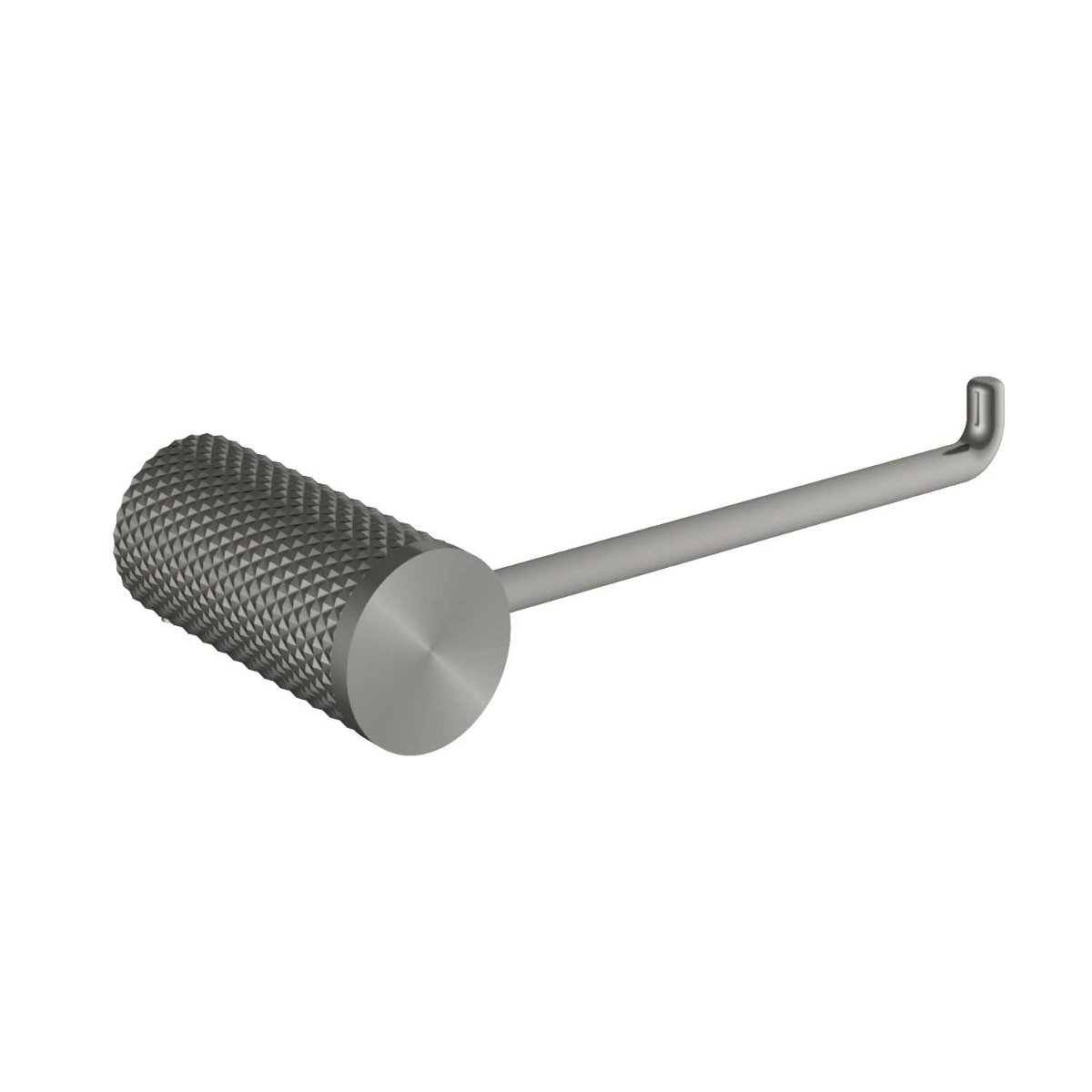 Moray Gunmetal Knurled Toilet Roll Holder