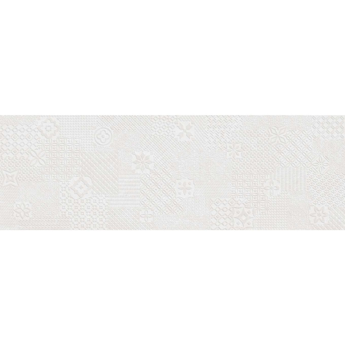 Houston Matt White Decor Ceramic Tile 1200x400mm