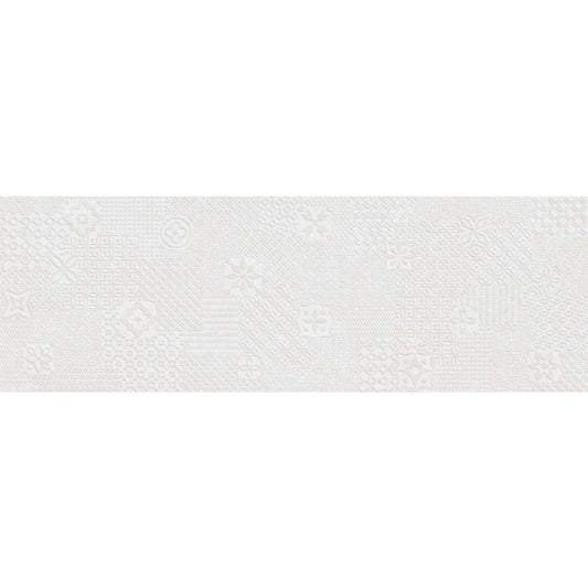 Houston Matt White Decor Ceramic Tile 1200x400mm