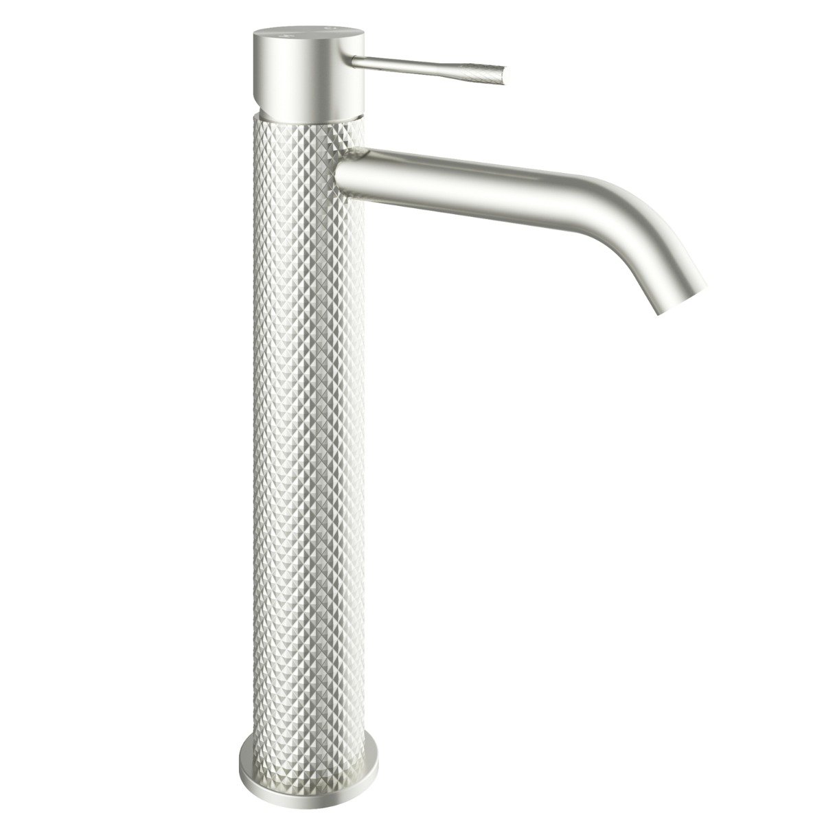 Moray Nickel Knurled Tall Basin Tap