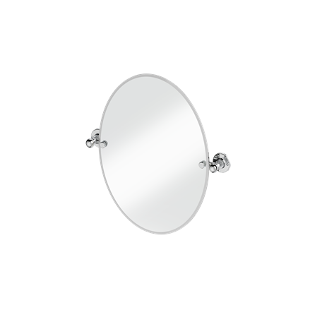 Oval Mirror with Fixings