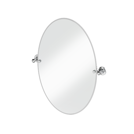 Oval Mirror with Fixings