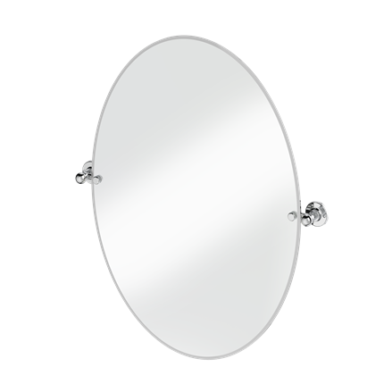 Oval Mirror with Fixings