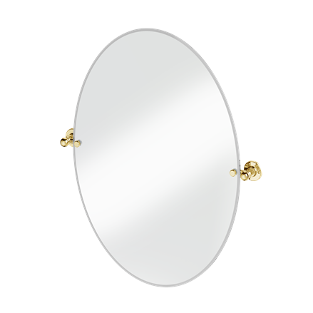 Oval Mirror with Fixings