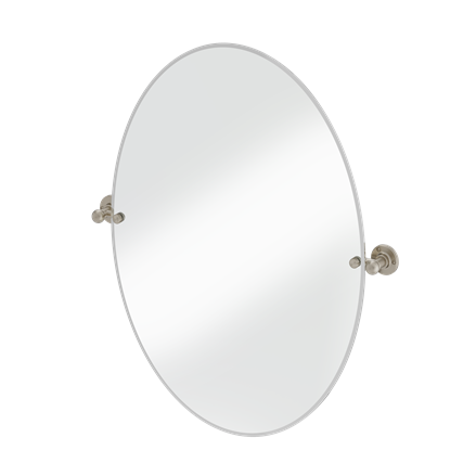 Oval Mirror with Fixings