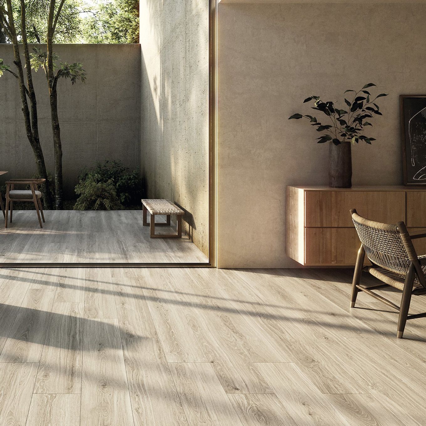 Towerhouse Taupe Matt Porcelain Wood Tile 1510x240mm
