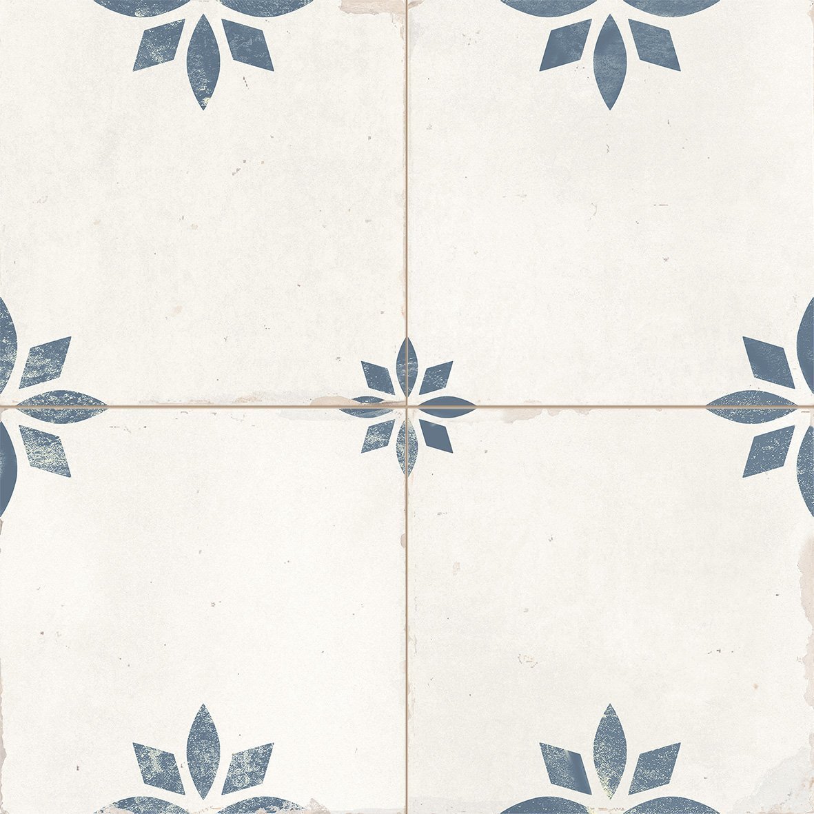 Safari Blue Matt Porcelain Tile 452x452mm