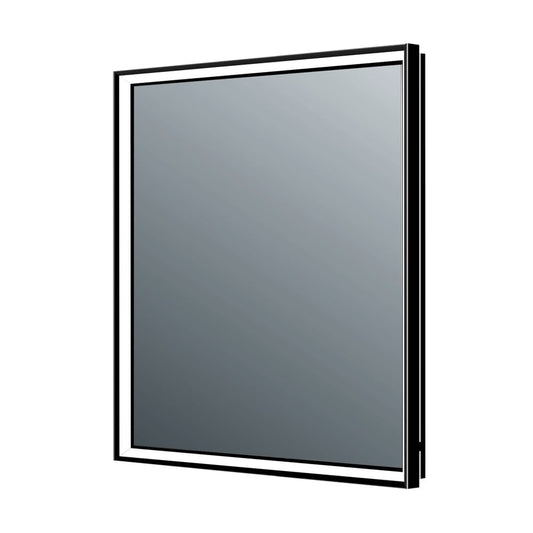 Adison Black Framed LED Backlit Mirror 800x600mm