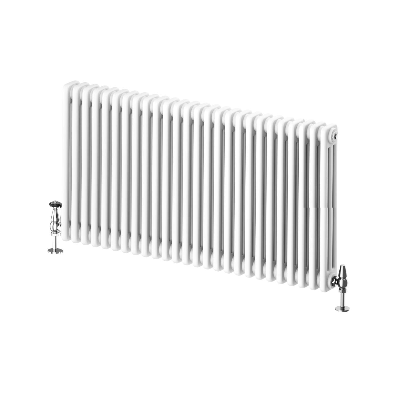 Upton White Triple Horizontal Column Radiator 600x1190mm