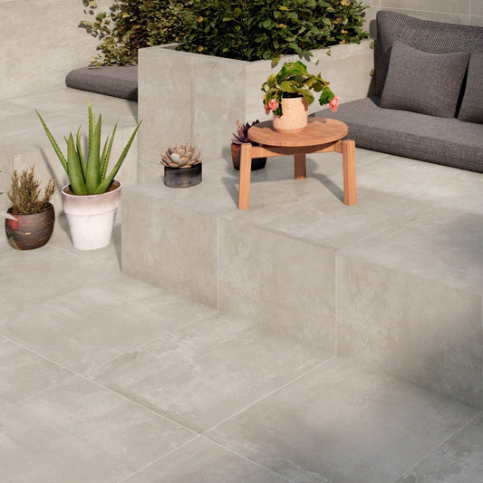 Geneva Plain Outdoor Matt Porcelain Tile 610x610mm