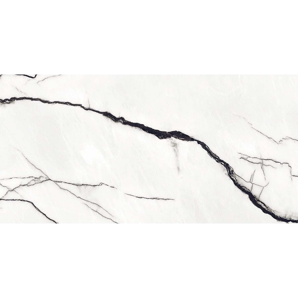 Marquis White Marble Gloss Porcelain Tile 600x1200mm